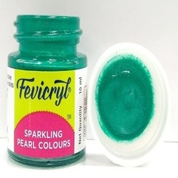 Fevicryl Sparkling Pearl Emerald Green 908 10ml